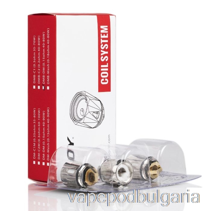 Vape 10000 Дръпки Ijoy Diamond Baby Dmb Replacement Coils 0.15ohm Dmb-dm Coils